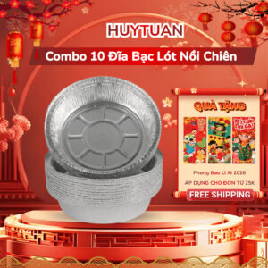 Đĩa bạc nồi chiên không dầu: An toàn, tiện lợi cho mọi gia đình